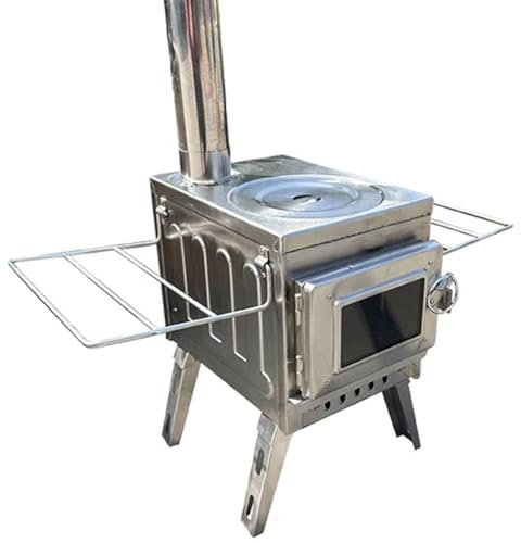 Camping Holzofen Mit Rohr Konstruktion Mit Verdampfter Verbrennung Hergestellt Aus Rostfreiem Stahl Raketenofen Holzofen -Oberes Auspuffrohr