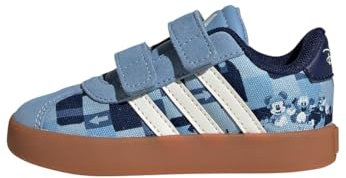 adidas Unisex Kids Disney Micky Maus Kids VL Court Schuh Ash Blue/Off White/Crew Blue 25