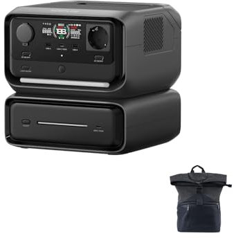 EF EcoFlow River 3 Max (RIVER 3 Plus & EB300) Station d'alimentation portable, Batterie LFP 572 Wh, sortie 1200 W, UPS < 10 ms, connexion sans fil, générateur solaire pour camping et camping-car