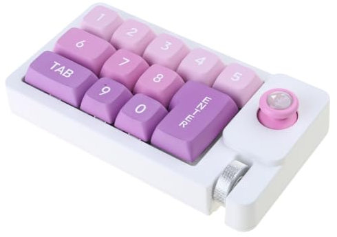 divuukyi Teclado mecánico personalizable K810 con teclas intercambiables en caliente y teclado programable macros de 12 teclas