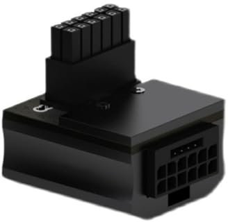 Juqoyue ATX3.0 90 Degree Power Connector 12VHRWR 12+4 Pin Computer Graphics Card GPU Adapter Reverse RVS for 4090 4080 Black