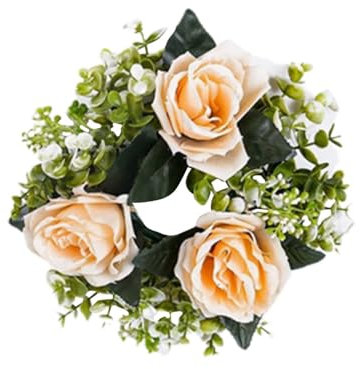 1234 Fake 5 Pansy for Family Flower Decoration Indoor Party Decoration Candle Holder Garden (A, 23. 00)