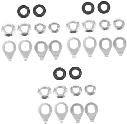 Abaodam 18 Ensembles Kit de Écrous de Flasque de Fixation pour Axes de Roue de Vélo Écrous pour Moyeu Couleurs Aléatoires Couleur Aléatoire