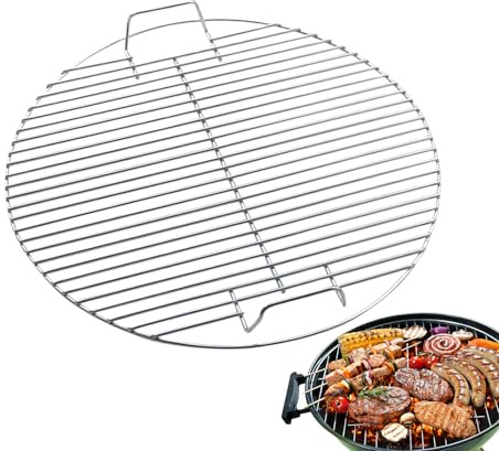 Grill Grill - Stainless Steel Cooking Grill - 17.5 Round BBQ Grill | Round Wire for Multipurpose BBQ Kettle, Joe Classic, Camping, Garden,