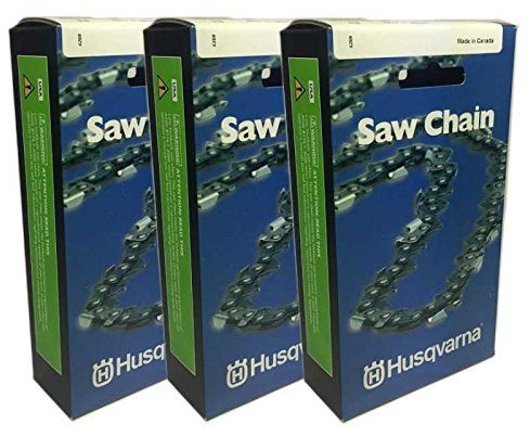 Lot de 3 Husqvarna OEM 61 cm Chaîne de tronçonneuse H80–84 84dl 3/8 .050 501846584