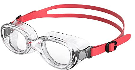 Speedo Child Futura Classic Lunettes de natation Mixte Enfant, Lava Rouge/Clear, Taille Unique