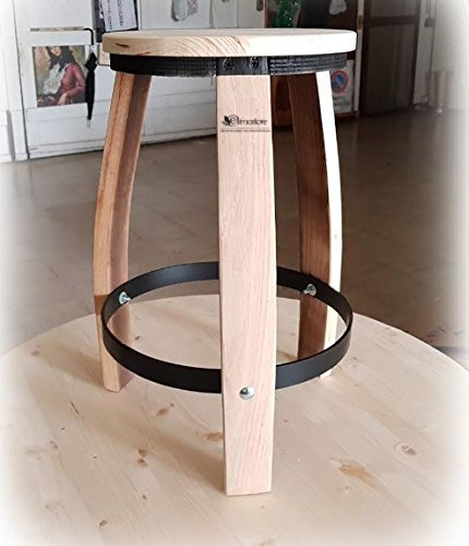 Fassbarhocker Stehtischhocker Sitzhocker Stuhl Holzstuhl Holzhocker Sitz 50 cm