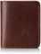 Otto Angelino Echtleder Ultra Slim Bifold Kartenhalter und Geldbörse - Unisex (Braun)