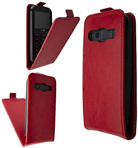 caseroxx Flip Cover for Doro 1370/1372, Pocket (Flip Cover in red)