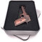 Onwomania Gun Pistole Chrom USB Stick in Alu Geschenkbox 32 GB USB 2.0