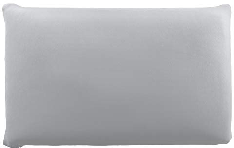 Edda Lux Bezug passend für SIEBENSCHLÄFER Kissen, 72 x 42 cm und für MaxxGoods Nackenstützkissen, 70 x 42 cm, Jersey Kissenbezug mit Reißverschluss, aus 100% Baumwolle, in Platin