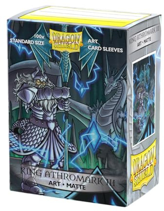 Dragon Shield | Brushed Art Sleeves | King Athromark III | 100 CT - Smooth & Tough Premium TCG Sleeves | Compatible with Pokemon, One Piece & Magic the Gathering