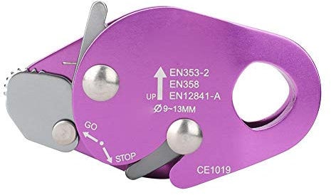 Keenso Klettersteiger, selbstbremsender Kletterring für Seilklemme von 9 – 13 mm, Rettungsring, Klettern, Fallschutz, Sicherheitswerkzeug