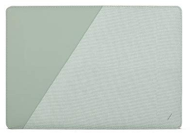 NATIVE UNION Stow Slim for MacBook Pro 13” (2016-2020), MacBook Air 13” 2024 – Premium MacBook Sleeve with Easy-Access Magnetic Closure and Exterior Pocket (Sage)