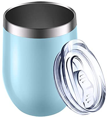Reusable Coffee Cup, Insulated Travel Mug Vacuum Stainless Steel with Spill Proof Lid, Great for Hot & Cold Drinks - Coffee, Tea, Milk and Wine,12oz/340ml