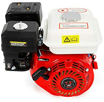 Motor de gasolina de 4 tiempos de 7.5 HP /5.1 kW/3600 rpm Motor de Kart Refrigerado por Aire Alimentación Motor de reemplazo Ideal para Bombas de Agua Segadoras Motoazada