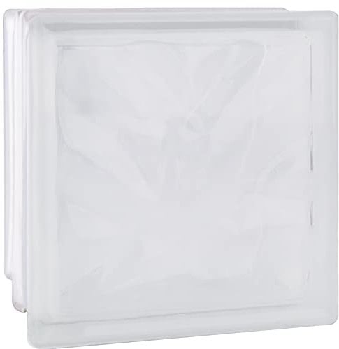 Fuchs Design Glasbaustein Wolke weiß 19x19x15 cm - F60 (Brandschutz) - 2 Stück