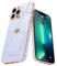 Teageo for iPhone 13 Pro Case Cute Heart Pattern for Women Girls Slim Luxury Bling Plating Soft TPU Anti-Scratch Shockproof Bumper Phone Case for iPhone 13 Pro, Purple