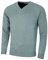 Calvin Klein Herren V-Ausschnitt Soft Cotton Pullover - Sage - XL