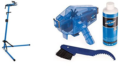 Park Tool PCS-10.3 - Deluxe Home Mechanic Repair Stand & CG-2.4 - Chaingang Cleaning System