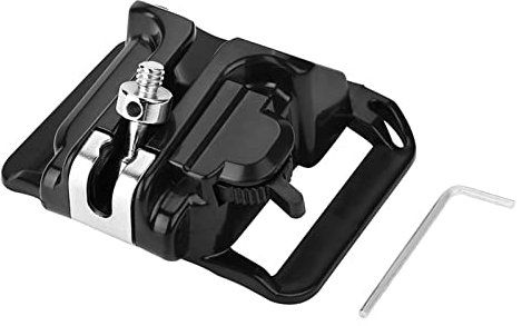 POCREATION Camera Waist Belt Holster Holder, 1Pc Camera Hanger 1/4in Screw Mount Quick Release Waist Belt Buckle Holder for DSLR