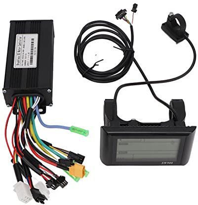 SPYMINNPOO Controller und LCD Display Kit, 26A DC 24V 36V 48V Wärmeableitung LCD Display Panel Brushless Controller für Fahrrad