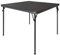 KAIHAOWIN Quadratischer Klapptisch 85 x 85 cm, Faltbarer Kartenspieltisch für 4 Personen, Gartentisch Klappbar Vielseitig Einsetzbar, Drinnen und Draußen, Schwarz