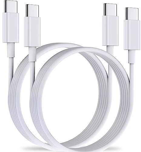 USB C Kabel 2Stück 1.8M 60W USB C auf USB C Schnellladekabel Für iPhone 15/15Pro/15ProMax,Samsung S23/S22/S21 Serie, Huawei P50 P40 P30 Typ-C-Geräten usw