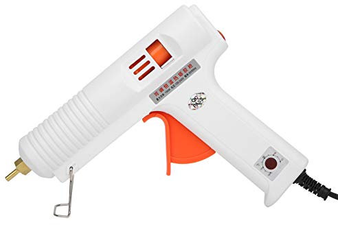 Heißklebepistole, Heißklebepistole, Heißklebepistole mit Einstellbarer Temperatur, Mini-Klebestift mit Schnellem Schmelzpunkt für Kunstheim, Kunsthandwerk und Klebepistolen (EU-Stecker)