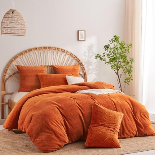 Nyescasa Winter Plüsch Bettwäsche 155x220 Biber Coral Fleece Flanell Karamell Wendebettwäsche Flauschige Teddy Cashmere Touch Bettbezug mit Reißverschluss und Kissenbezug 80x80cm Warme Deckenbezug