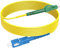 RamboCables 10m Glasfaserkabel LC/APC auf SC/UPC, OS2 Simplex Singlemode 9/125µm LSZH, FTTH LWL Patchkabel Gelb