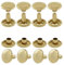 GETMORE Parts Hohlnieten Doppelkopf, Doppelhohlnieten, Doppel-Niet, Stahl, zweiteilig - ab 100 Stück, Gold, 7 mm