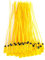 100PCS Marker Cable Ties, 400mm Self Locking Cable Labels Yellow Cable Marker Tool Numbered Package Transportation Truck Plastic Security Markers Wire Cable with Number