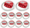 Bwintech 10 Pcs Red Adjustable Lockout Tagout Steel Cable for tagout Lock Applications, Work with Safety Padlocks