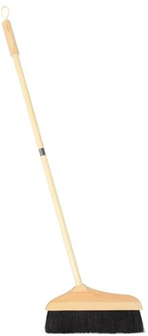 Healeved Push Home Indoor Broom Soft Bristle Broom Asian Broom Hand Broom Stiff Bristle Broom Kitchen Broom Stick Plastic Angled Broom Floor Cleaning Broom Long Handle 28c Charger Wooden
