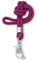 Dinalu Neck Lanyard Silber - Halskette-Schlüsselband mit Karabiner und Ring - Schlüsselkette Yummy Berry Himbeere