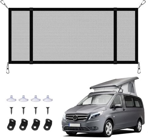 MaxEarn Auto Gepäcknetz 90 x 35 cm, Aufbewahrungs Netz für Mercedes-Benz VITO III W447, Autonetz Kofferraum Netz Autodach Nylon Netztasche für das Aufstelldach Mercedes-Benz Wohnmobile