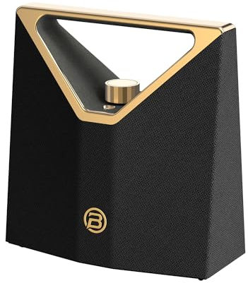 BUGANI Brief Plus Cassa Bluetooth Potente Portatile 80W, Autonomia Riproduzione 12 Ore, Bluetooth Broadcast 100+ Connection, Subwoofer, Supporta Funzioni AUX/USB, Altoparlante Esterno per Feste