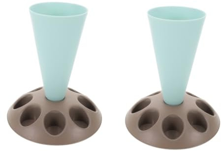 PRETYZOOM 2pcs Icing Bag Holder Stand Piping Bag Nozzles Storage Rack Cake Decorating Supplies Air Dry Fondant Stand Baking Parts