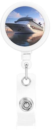 Enrouleurs de badges rétractables pour employés de bureau, médecins, infirmières, navires de croisière, porte-nom et porte-clés avec clip de ceinture
