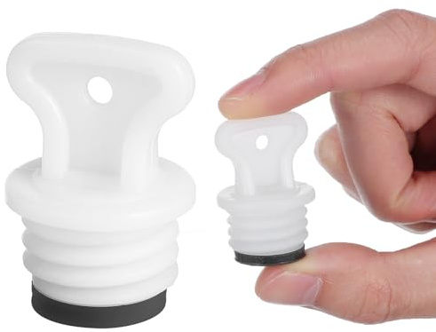 HOMOCONO 2 Stück Wärmflaschenverschluss Stopfen 1,8cm Gummidichtung Auslaufsicher Hitzeresistent Ersatz Für Wärmflasche Warmwassersack Verschlusskorb Zubehör