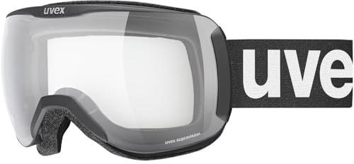 uvex downhill 2100 - Skibrille für Damen und Herren - Filterkategorie 0 - beschlagfrei - schwarz matt SL/klar - one size
