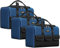 WINHUNT 3 Pack 12 Inch Tool Bags, Wide Mouth Tool Storage Bag with 5 Pockets, 3 Piece Small Tool bag for Electricians, Maintenance Workers, Plumbers, Household use