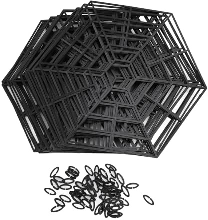 Teich-Fischschutznetz, Kunststoff, schwimmend, langlebig, Reiher-Abschreckung für Gartenteiche, 20er-Set mit 60 Clips