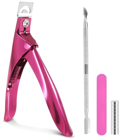 YUWJOOWEE Falsche Nagelknipser Gelnägel Set mit 10 Magneten Sizer | Nagelknipser Trimmer Manicure Tip Cutter für Acrylnägel, künstliche Nägel, Gelnägel