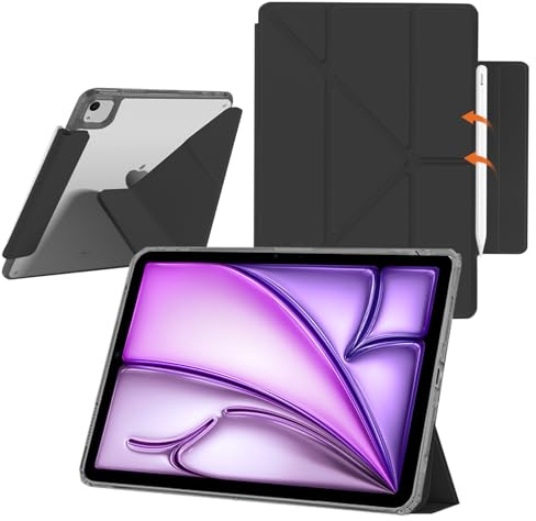 YealRed Funda para iPad Air 13 Pulgadas M4/M3/M2 (2026-2024) (Negro)