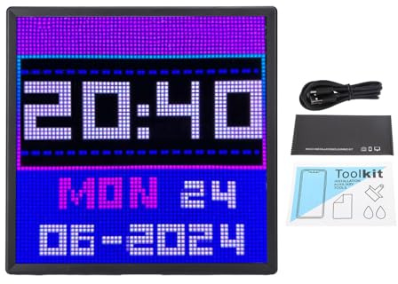 TOPINCN LED-Bilderrahmen, APP-gesteuerter Digitaler Fotorahmen mit Urlaubsthemen und Gaming-Hintergründen, Wandhalterung und Desktop-Display für die Dekoration von Spielzimmern