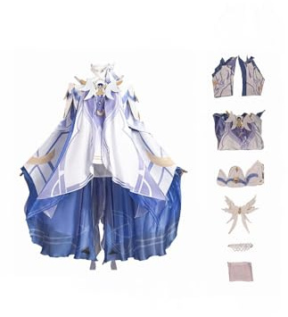 agfosa Genshin Impact Cosplay Columbina Kostüm Genshin Costume Outfits Anzug Games Cosplay Set Halloween Karneval