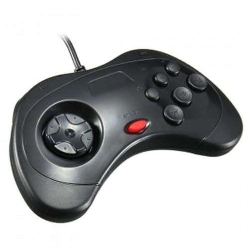 Controller USB Stile Sega Saturn per PC e Mac Plug and Play Compatibile Windows e Mac OS X Design Retro Classico
