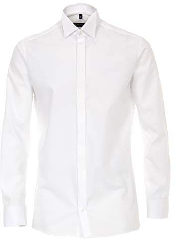 CASAMODA Businesshemd Uni Modern Fit Weiß 41
